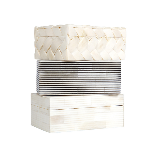 Boîtes en résine et bois