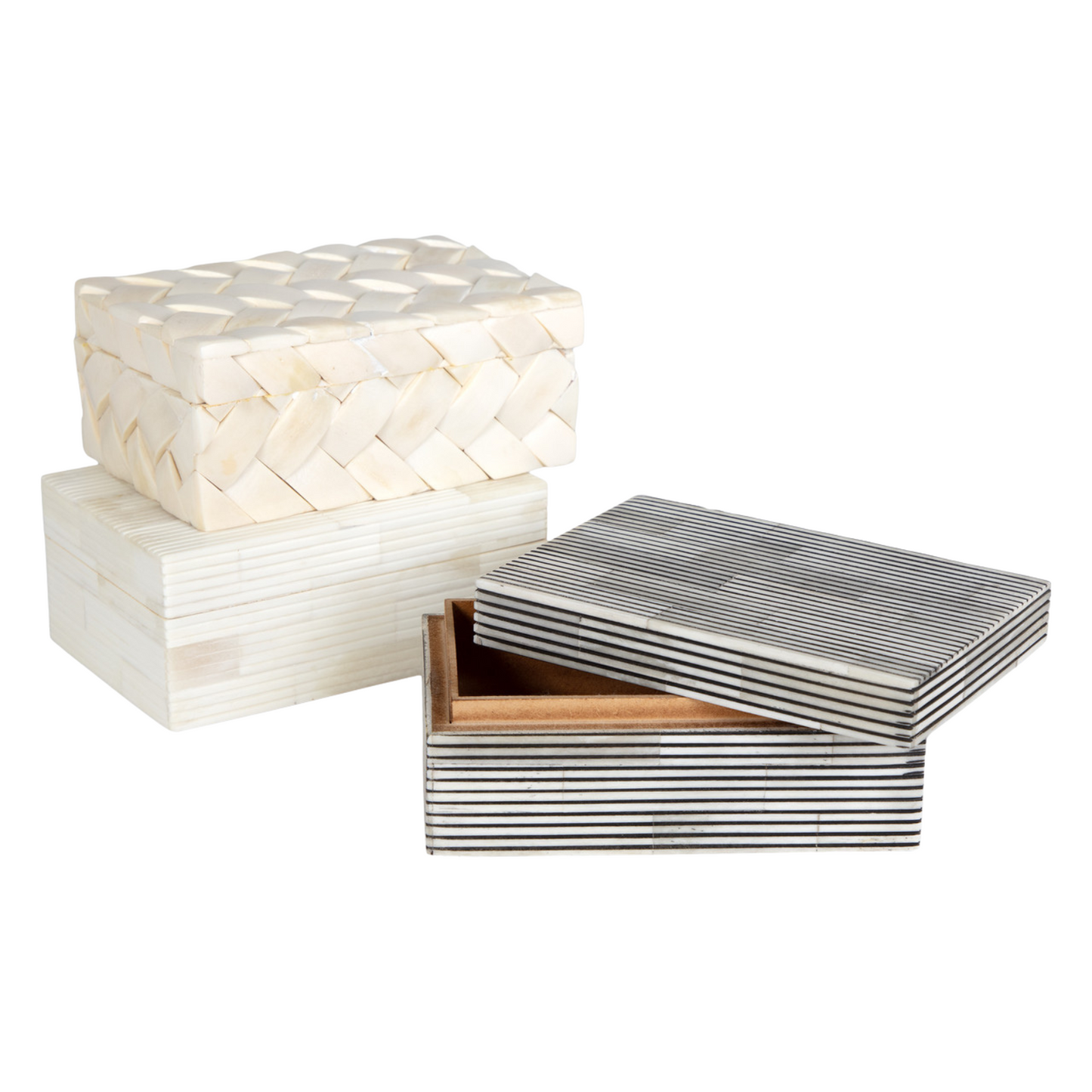 Boîtes en résine et bois