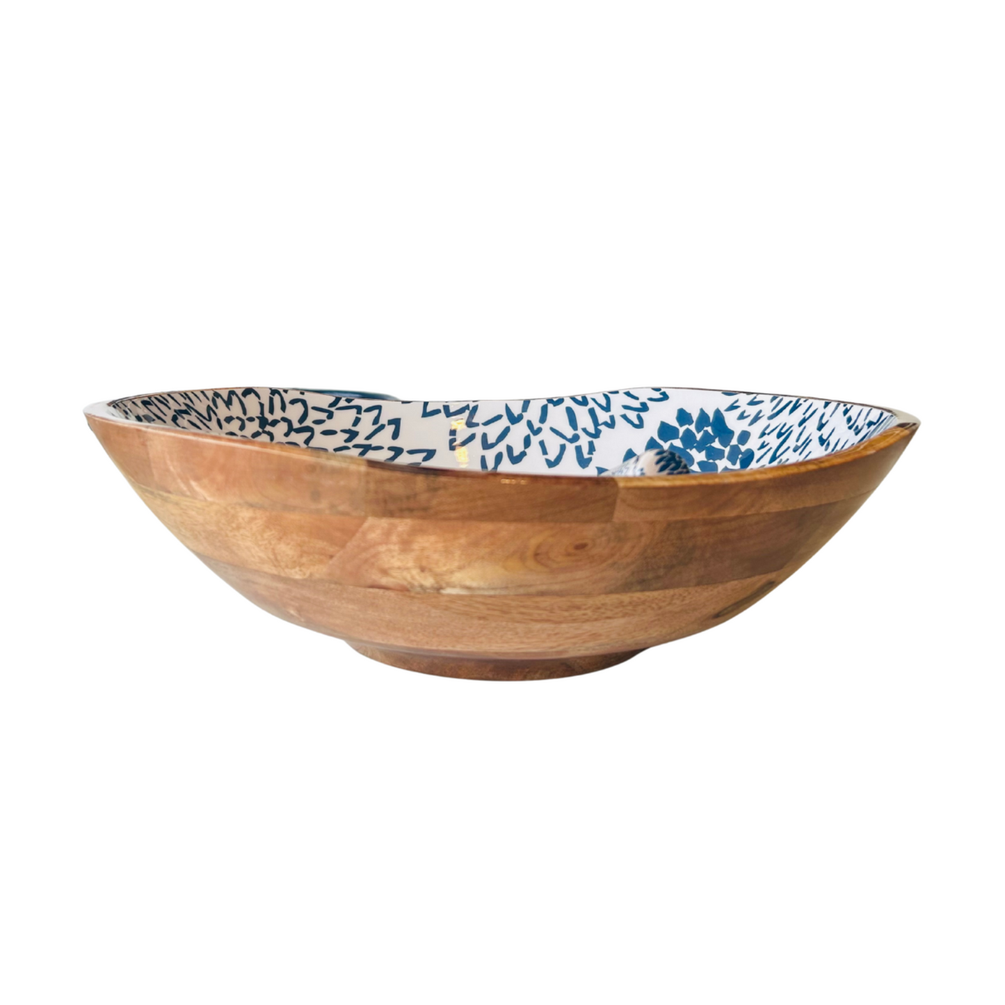 Ensemble de grands bols et couverts incurvés en mangue Indy Home