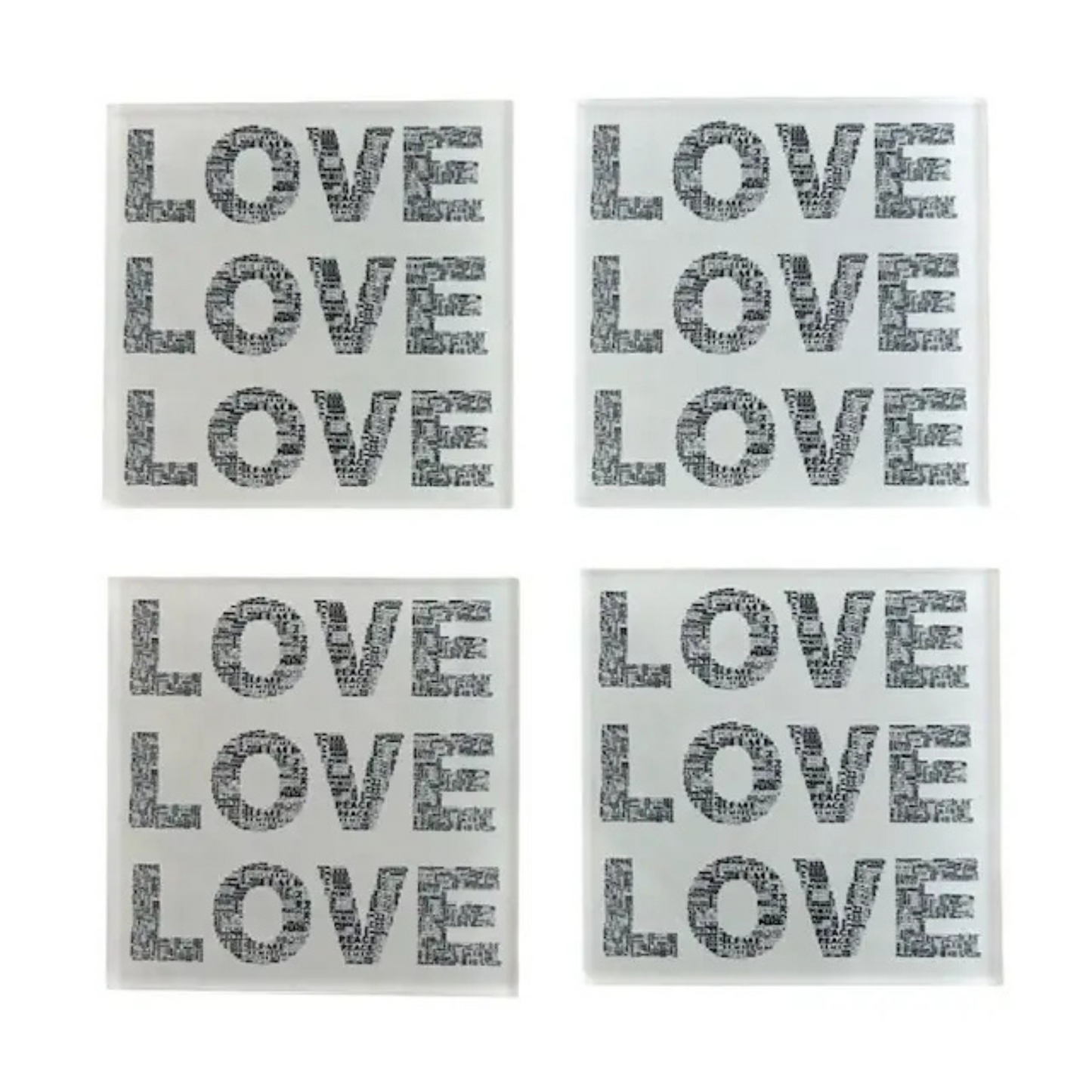 Ensembles de sous-verres en acrylique