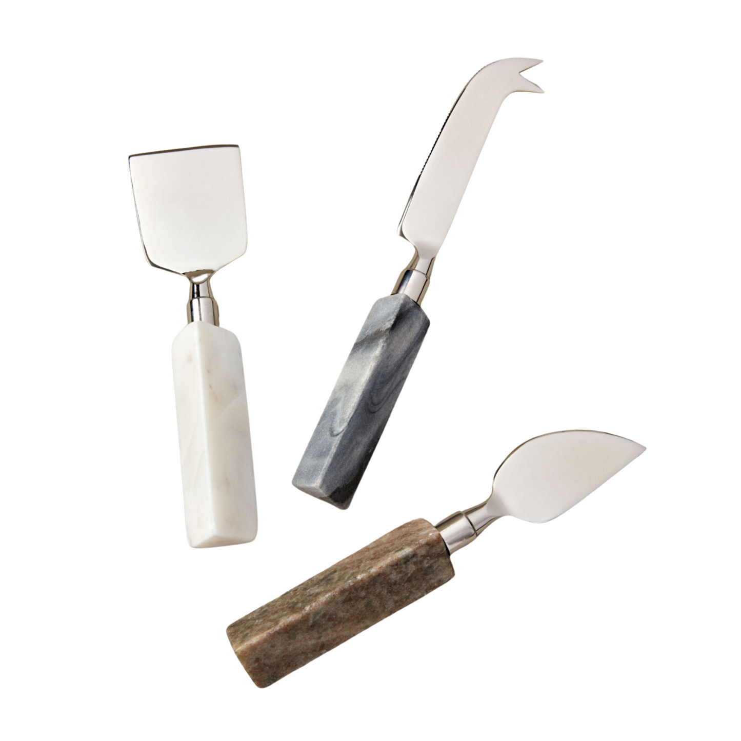 Service à fromage triangulaire en marbre