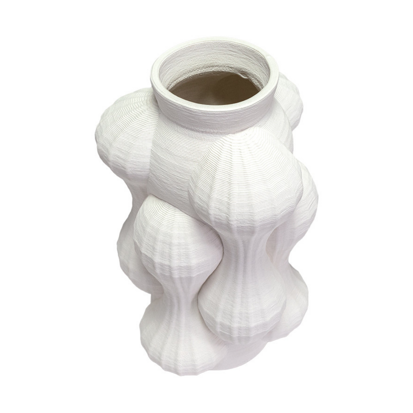 Vase en porcelaine courbé