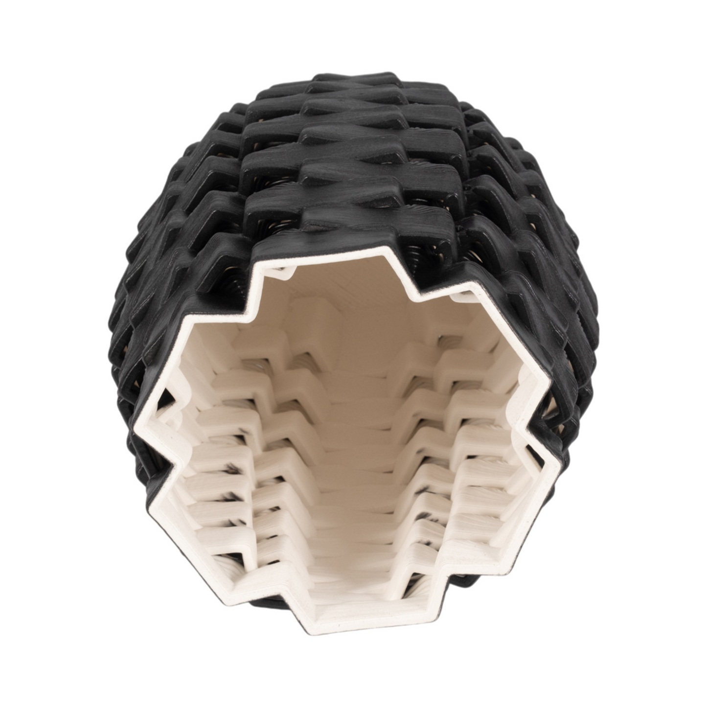 Vase en porcelaine imprimé en 3D Elle