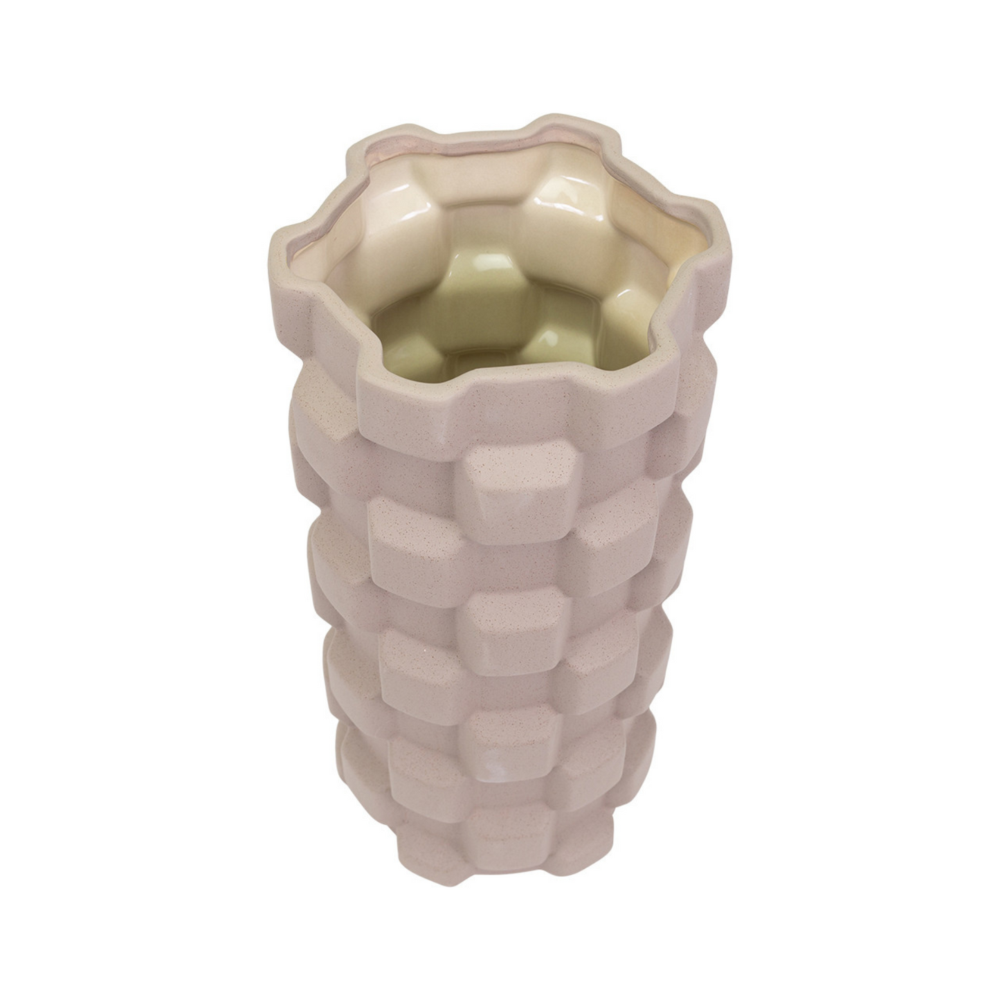 Vase carré surélevé en céramique