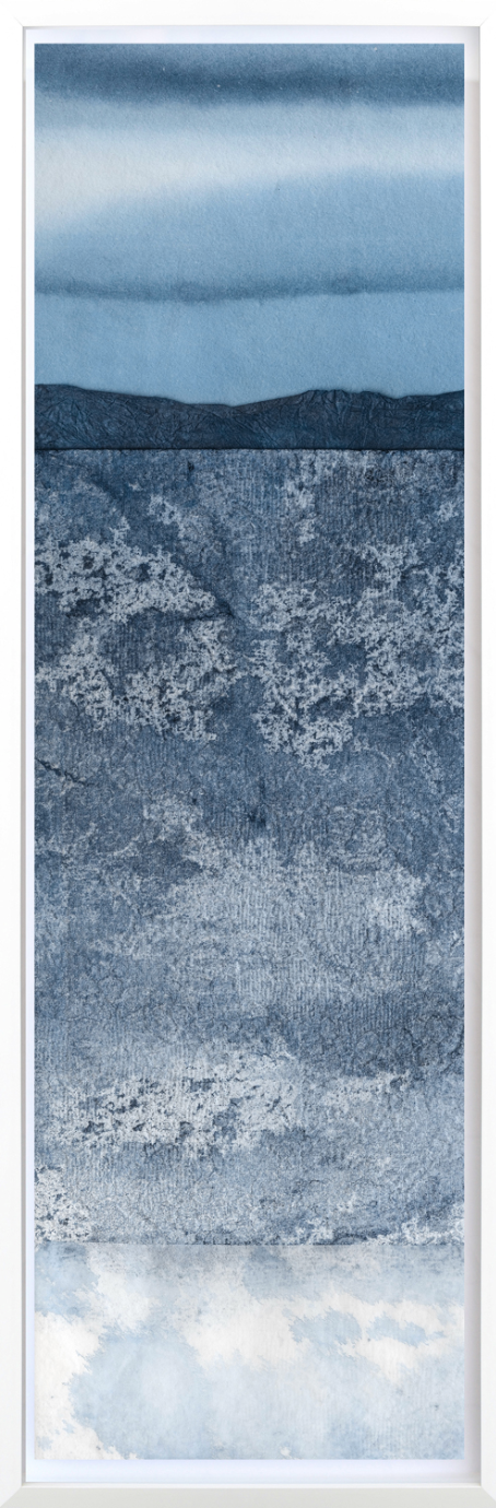 Panneau d'art indigo