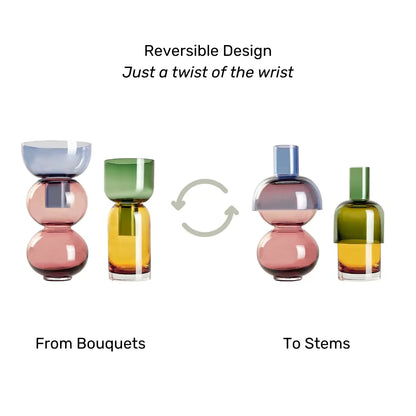 Ensemble de 4 vases en verre