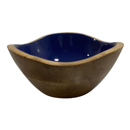 Petits bols courbés en mangue et émail Indy Home