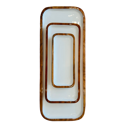 Ensemble de plateaux en émail