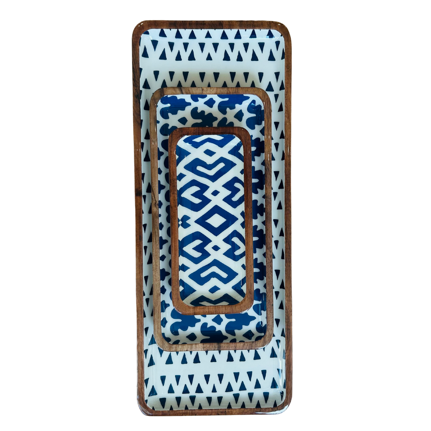 Ensemble de plateaux en émail