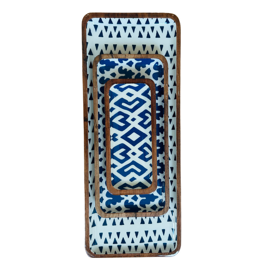 Ensemble de plateaux en émail