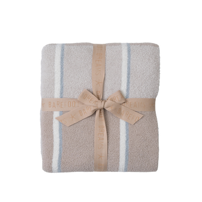 Jeté à rayures décoratives douillet