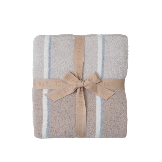 Jeté à rayures décoratives douillet