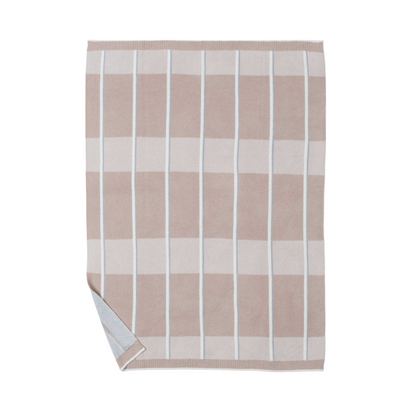 Jeté à rayures décoratives douillet