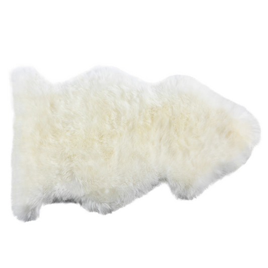 Tapis en peau de mouton longue laine 