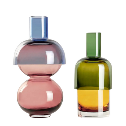 Ensemble de 4 vases en verre