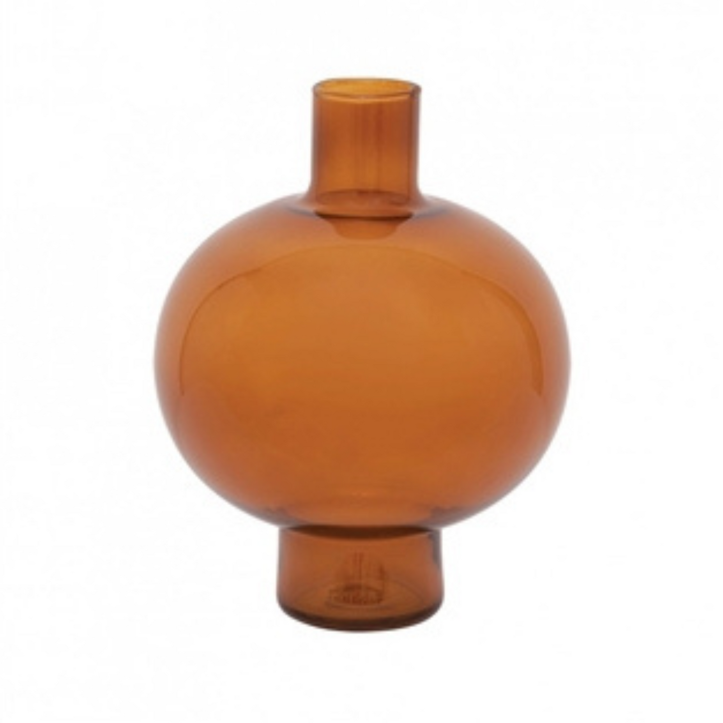 Vase rond en verre recyclé