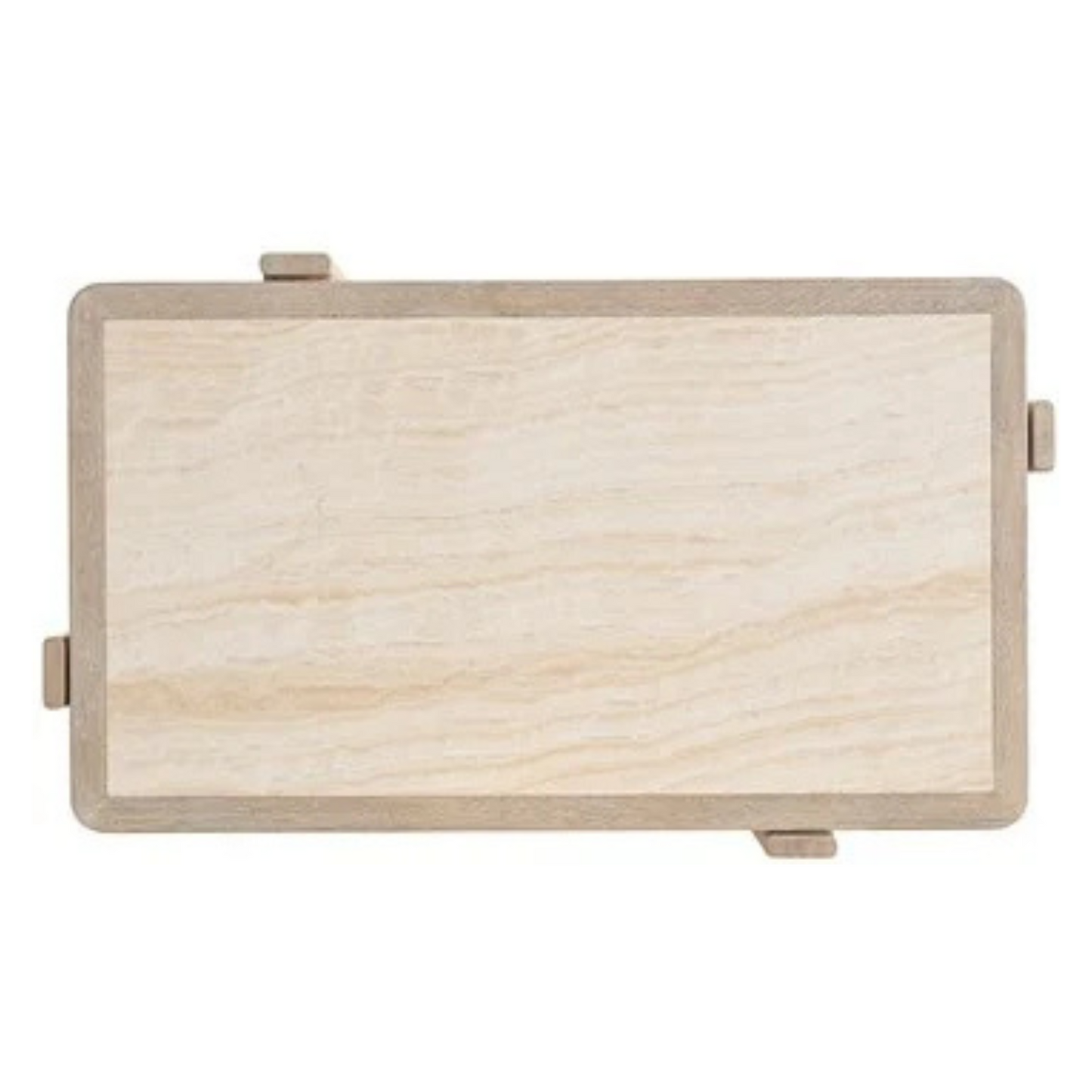 Table basse en bois et pierre