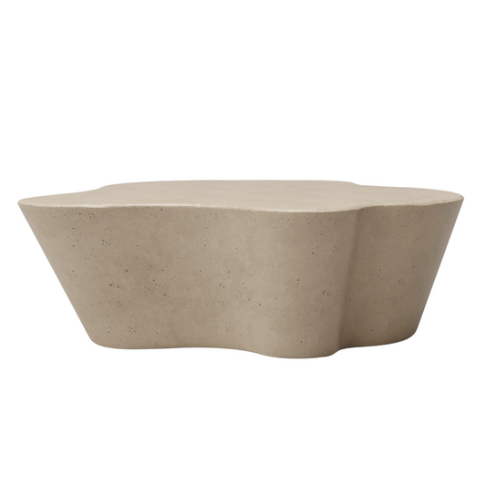 Table basse abstraite en béton