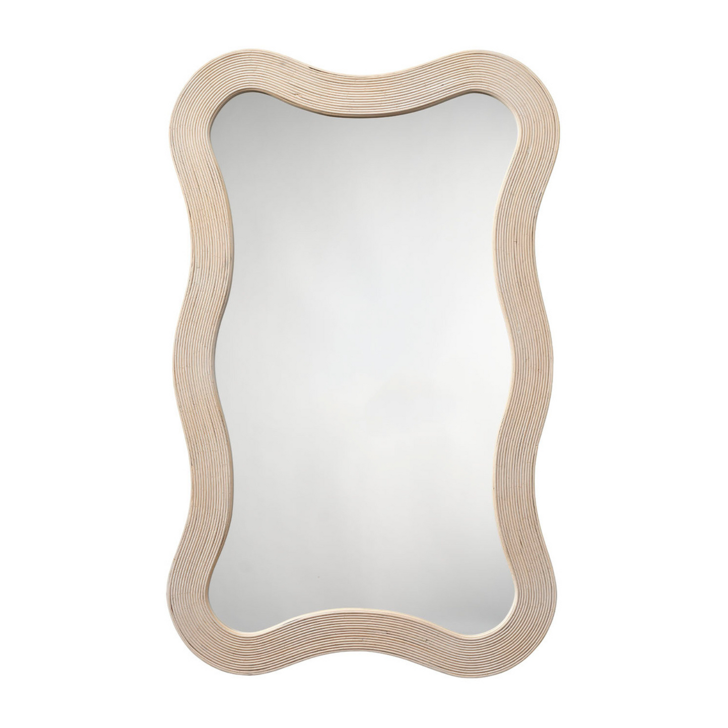 Miroir incurvé en bambou