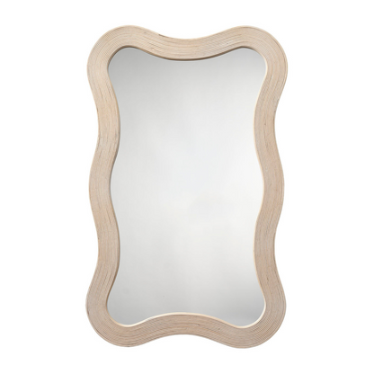 Miroir incurvé en bambou