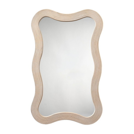 Miroir incurvé en bambou