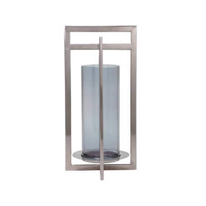 Lanterne en métal et verre