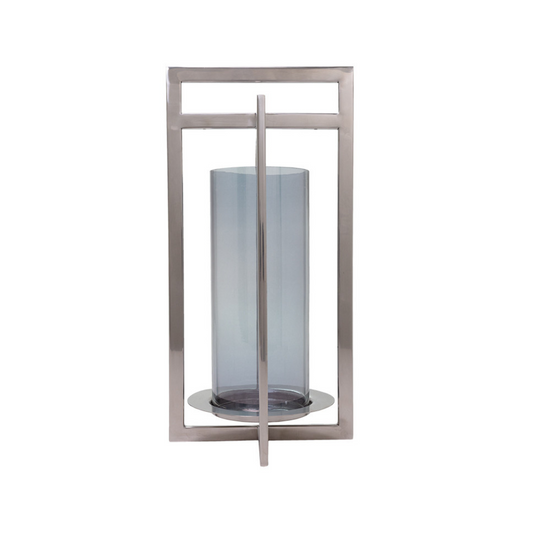 Lanterne en métal et verre