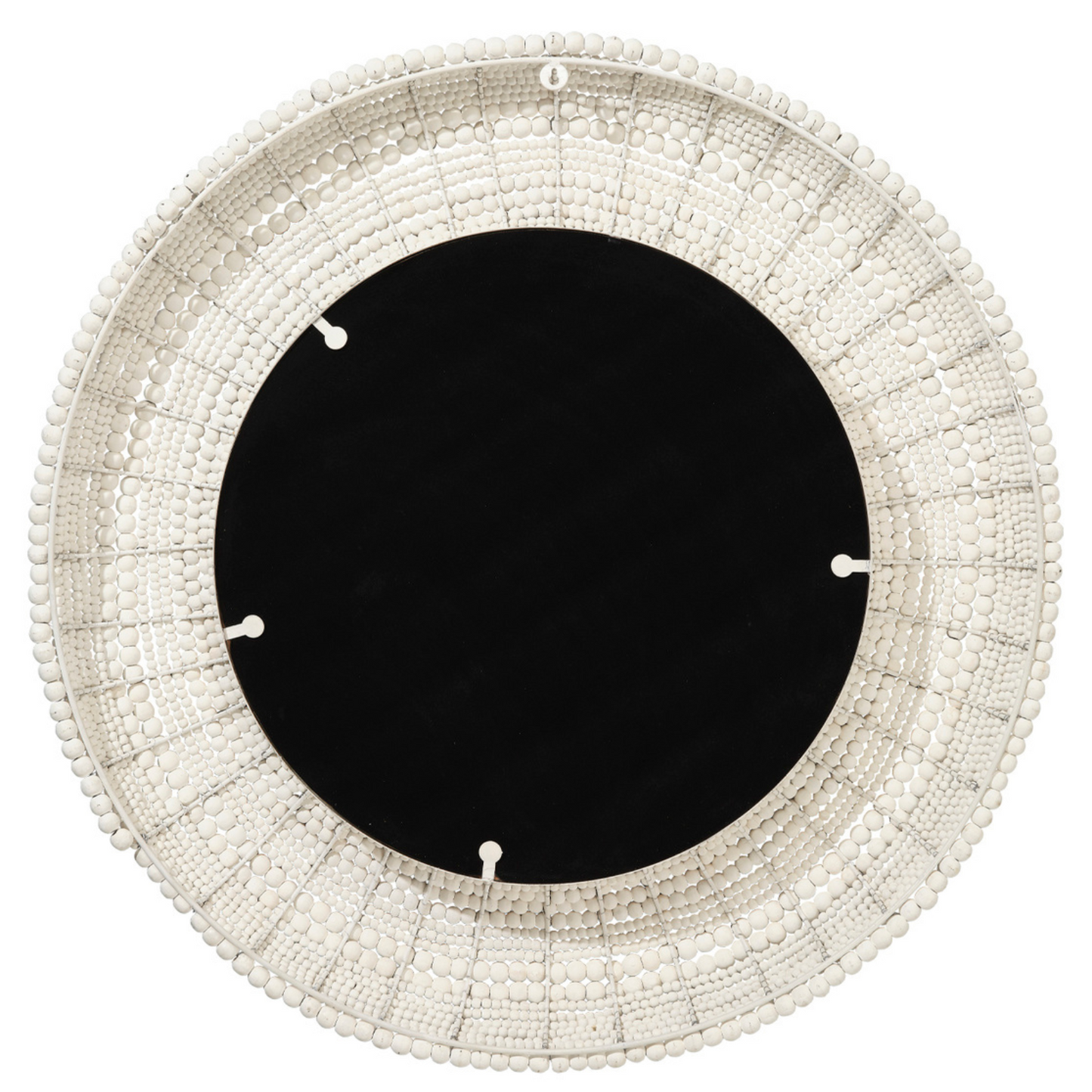 Miroir en perles de bois Strand