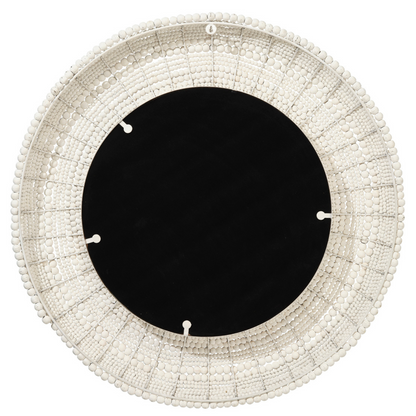 Miroir en perles de bois Strand