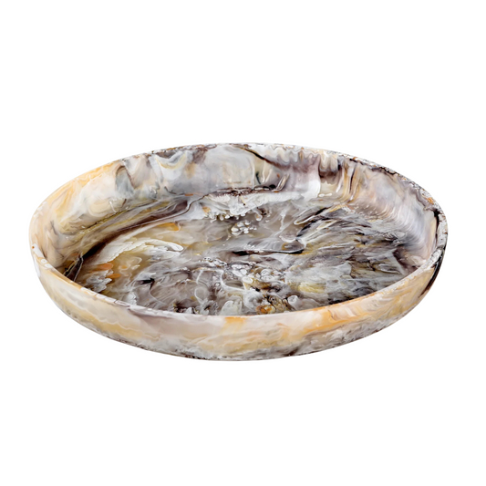 Plateau rond Signature en résine