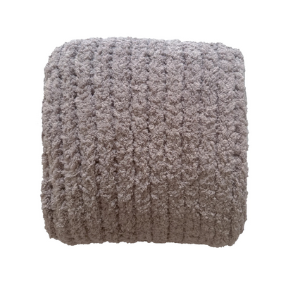 Jeté en chenille pelucheux surdimensionné