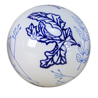 Sphères en céramique ornées