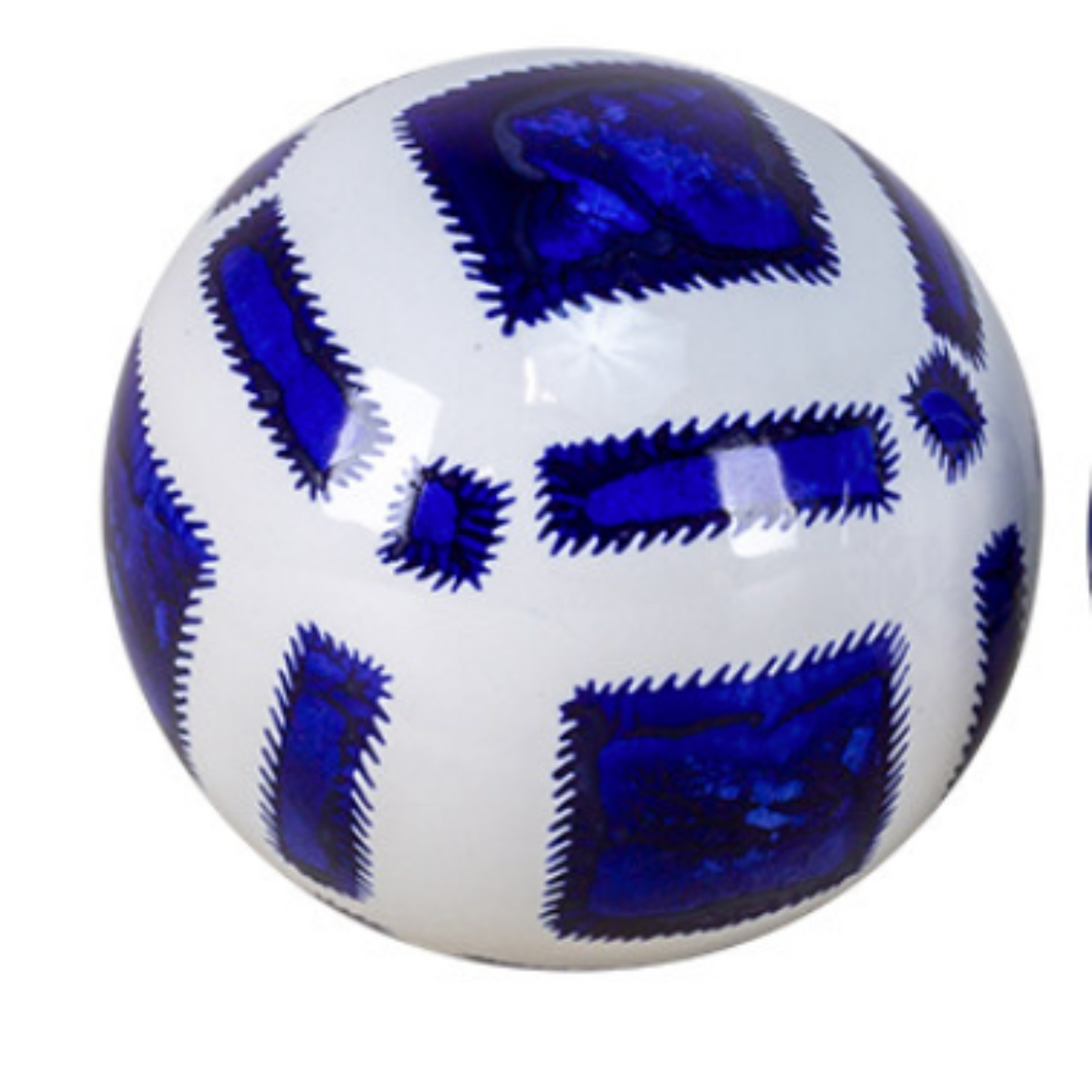 Sphères en céramique ornées