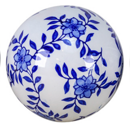 Sphères en céramique ornées