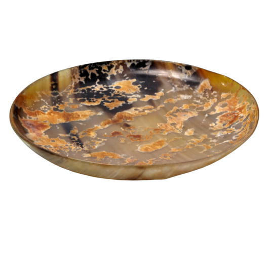 Plaque de corne éclaboussée