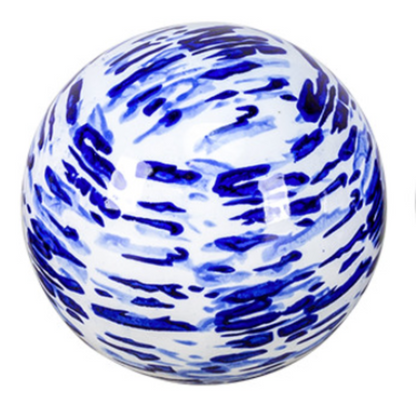 Sphères en céramique ornées