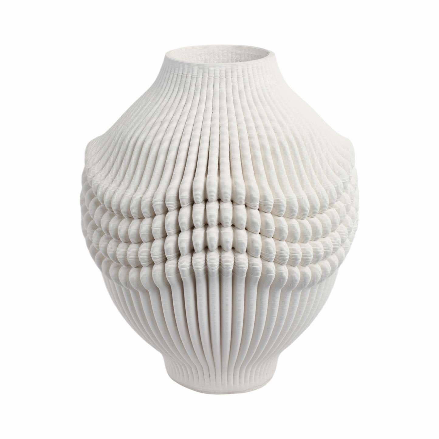 Vase en porcelaine imprimé en 3D Colton