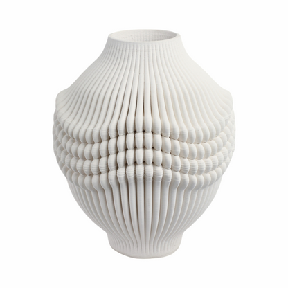 Vase en porcelaine imprimé en 3D Colton