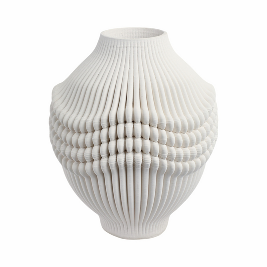 Vase en porcelaine imprimé en 3D Colton