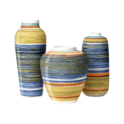 Vases éclectiques (ensemble de 3)