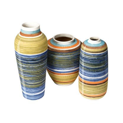 Vases éclectiques (ensemble de 3)