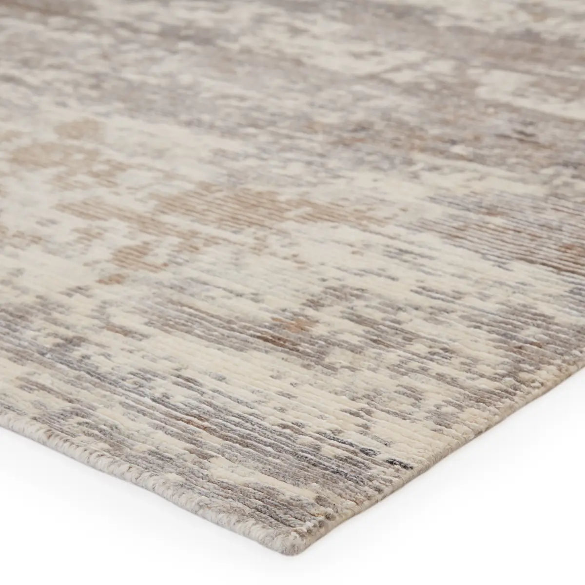 Tapis Roshan en viscose et lin